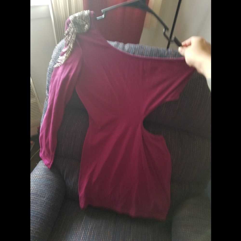 Akira Red Label 1 Shoulder Dress